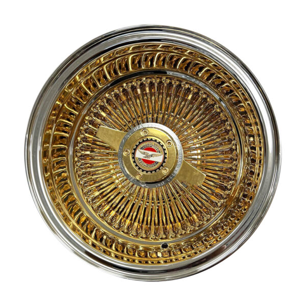 100 Spoke Straight Laced Center Gold Zeniths