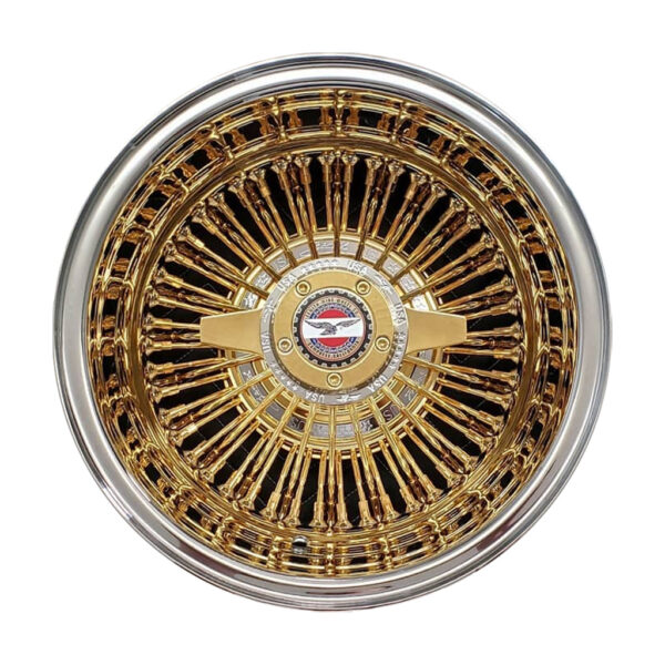 72 Spoke Straight Laced Center Gold Zeniths